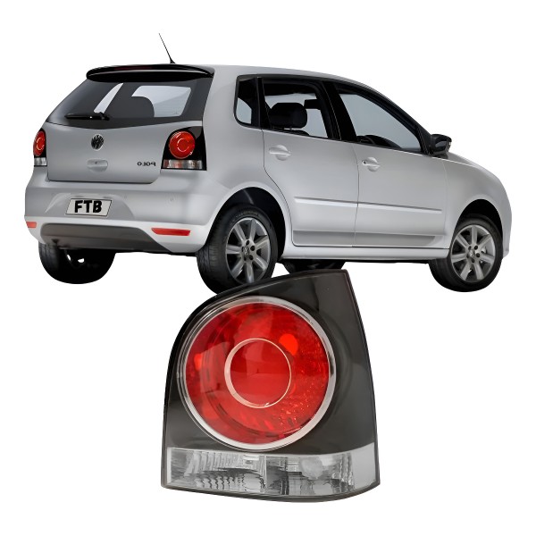 Lanterna Traseira Polo Hatch 2007 2008 09 10 2012 2013 Fume