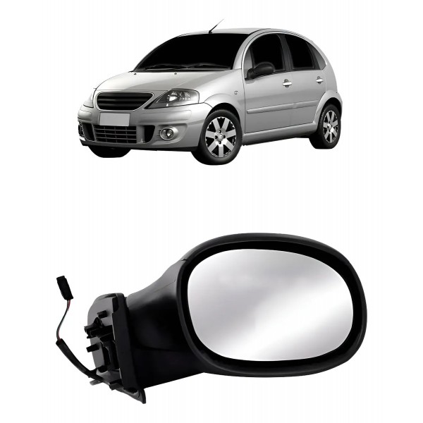 Retrovisor Eletrico Para Citroen C3 2003 Até 2012