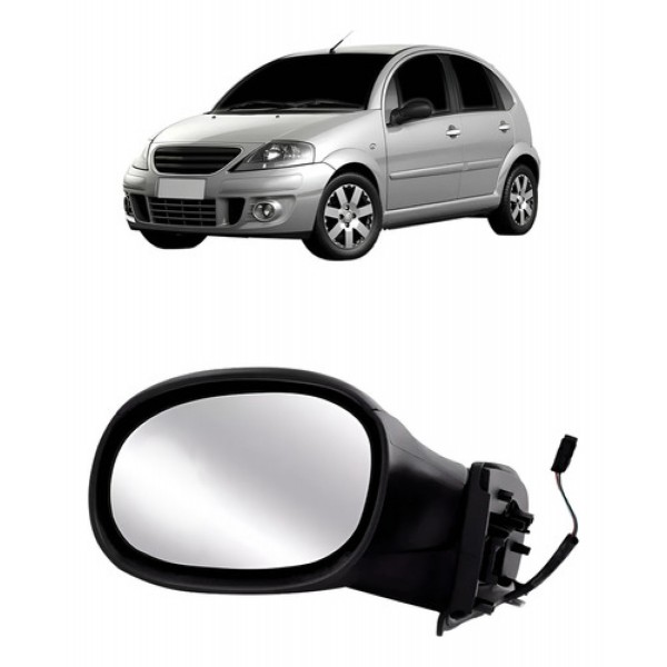 Retrovisor Eletrico Para Citroen C3 2003 Até 2012