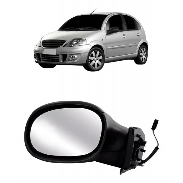 Retrovisor Eletrico Para Citroen C3 2003 Até 2012