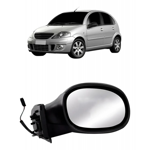 Retrovisor Eletrico Para Citroen C3 2003 Até 2012