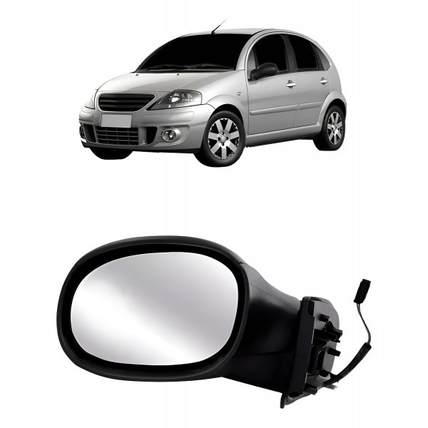 Retrovisor Eletrico Para Citroen C3 2003 Até 2012
