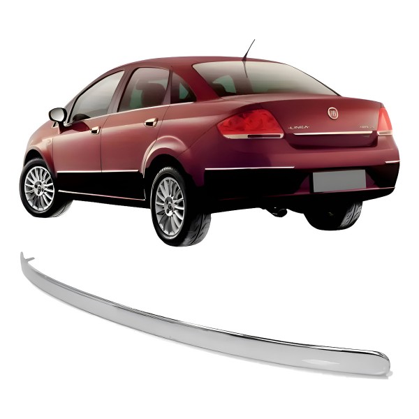 Friso Parachoque Traseiro Linea 2008 2009 A 2016 Esquerdo Cromado Esquerdo