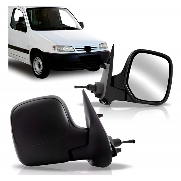 Par Retrovisor Peugeot Partner 1998 Á 2004 Com Controle.