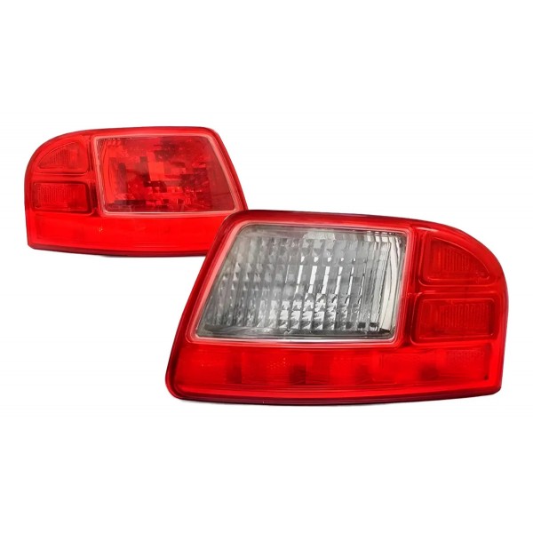 Par Refletor Parachoque Traseiro Aircross 2011 12 13 14 2015 Par Vermelho Branco