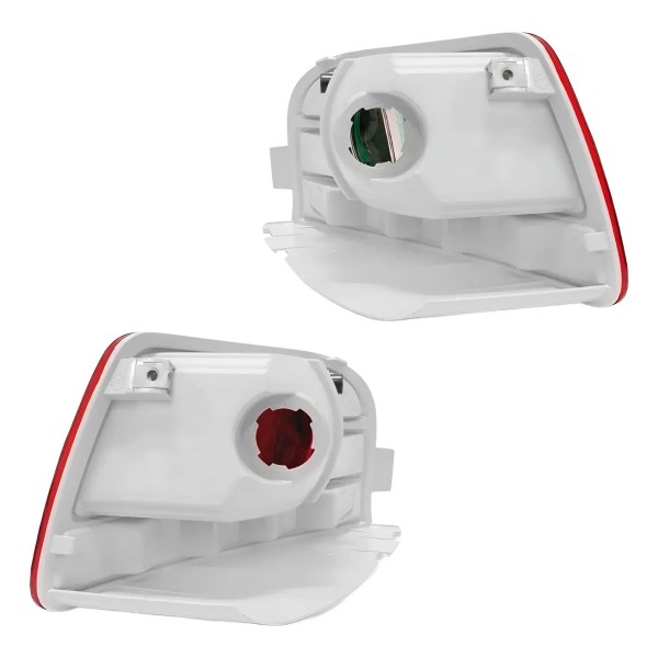 Par Refletor Parachoque Traseiro Aircross 2011 12 13 14 2015 Par Vermelho Branco