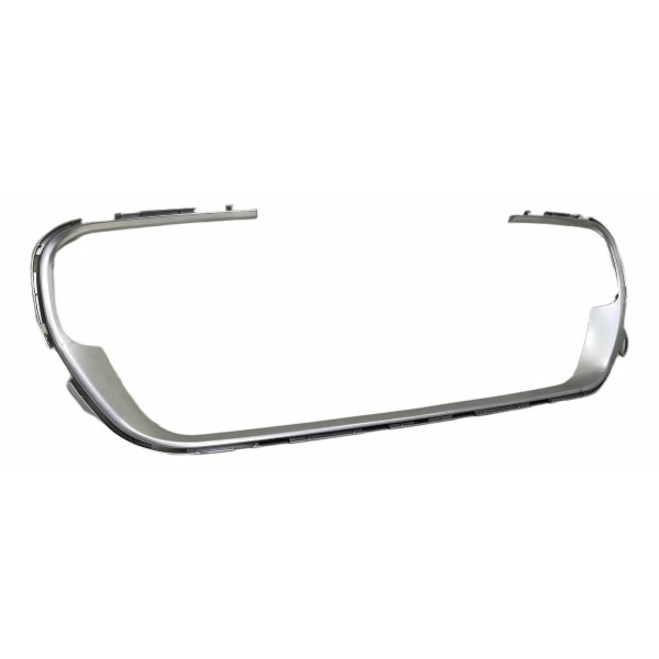 Moldura Arco Grade Parachoque Peugeot 308 2012/2015 Original Prateado Brilhante