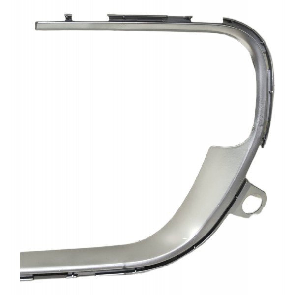 Moldura Arco Grade Parachoque Peugeot 308 2012/2015 Original Prateado Brilhante