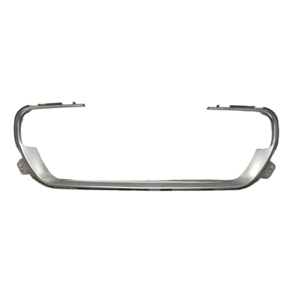 Moldura Arco Grade Parachoque Peugeot 308 2012/2015 Original Prateado Brilhante