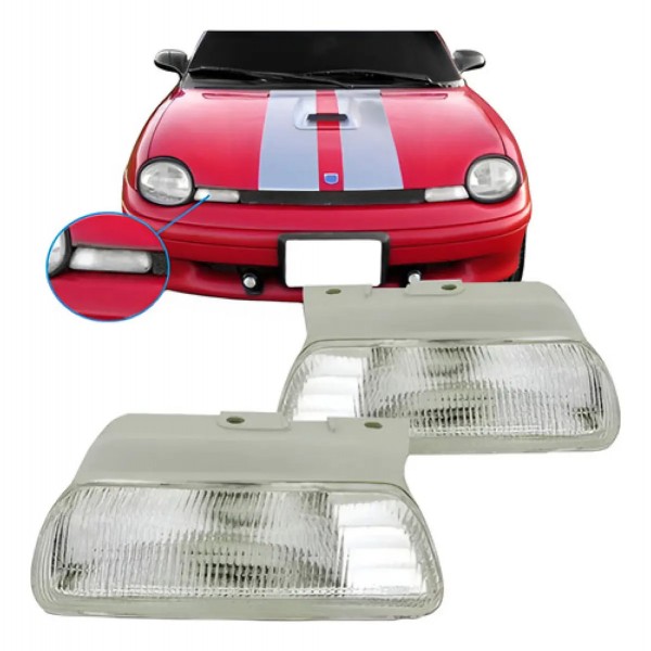 Par Pisca Lanterna Farol Dianteiro Neon 1995 1996 1997 1998