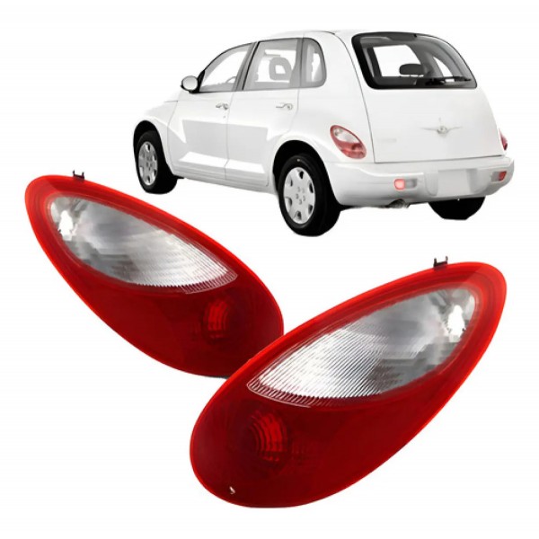 Par Lanterna Traseira Pt Cruiser 2006 A 2010 Bicolor