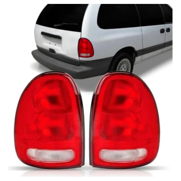 Par Lanterna Traseira Grand Caravan 1996 1997 1998 1999