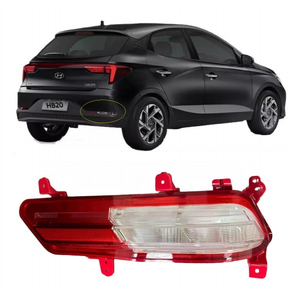 Lanterna Parachoque Traseiro Hb20 Hatch 2023 2024 2025 2026