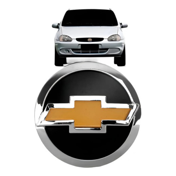 Emblema Grade Radiador Corsa Classic 2003 A 2005 C/ Dourado