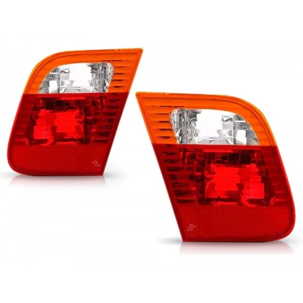Par Lanterna Traseira Bmw Serie 3 02 03 04 05 Tampa Tricolor Vermelho