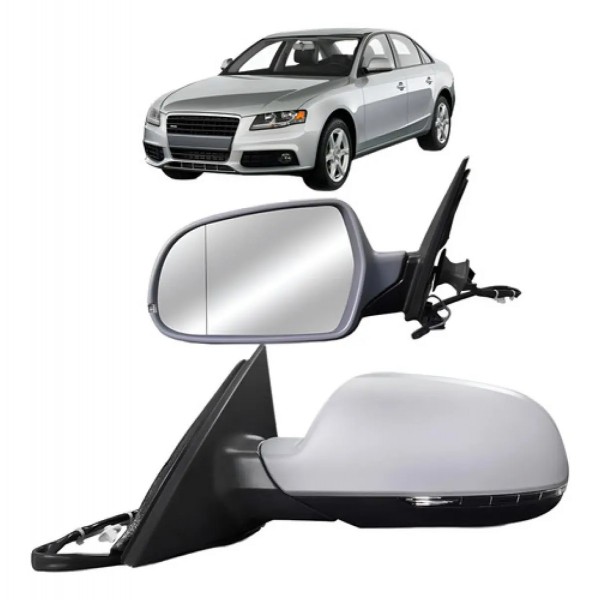 Retrovisor A4 2009 A 2012 Elétrico Retratil Com Pisca Prime