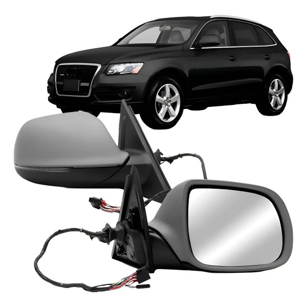Retrovisor Para Audi Q5 2009 A 2016 Elétrico C/ Pisca