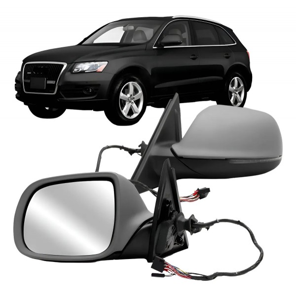 Retrovisor Para Audi Q5 2009 A 2016 Elétrico C/ Pisca