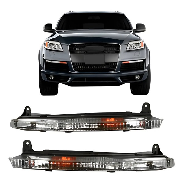 Par Pisca Seta Parachoque Para Audi Q7 2008 2009 2010