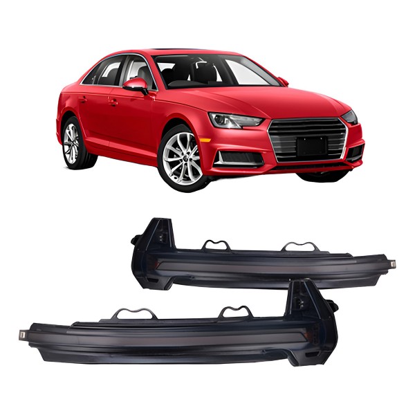 Par Pisca Retrovisor Audi A4 Attraction 2016 17 18 19 2020 Preto