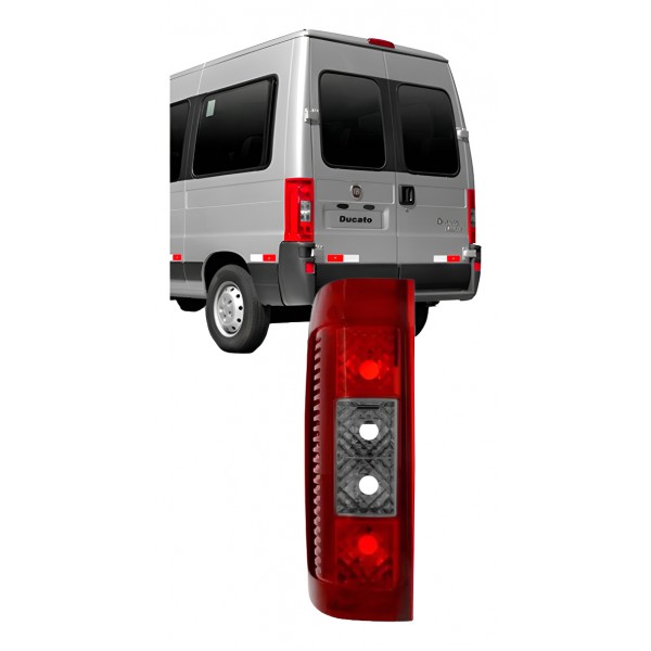 Lanterna Traseira Compatível Ducato 2005 A 2017 Fume Claro