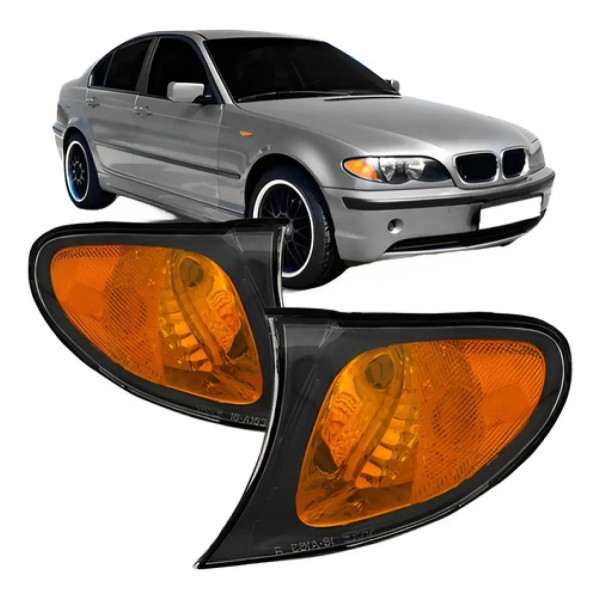 Par Pisca Seta Bmw S3 2002 2003 2004  2005 Ambar Fume Tyc Âmbar Com Borda Fumê