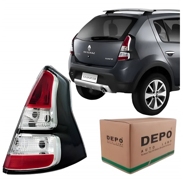 Lanterna Traseira Sandero Stepway 2012 2013 2014 Fumê