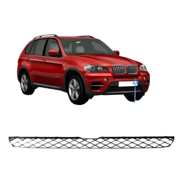 Grade Parachoque Superior Bmw X5 2007 2008 2009 2010 2011 20 Preto