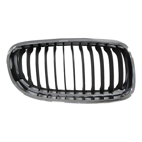 Grade Radiador Bmw 320 2009 A 2012 Cromada Com Friso Preto