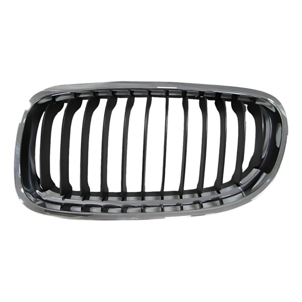 Grade Radiador Bmw 320 2009 A 2012 Cromada Com Friso Preto