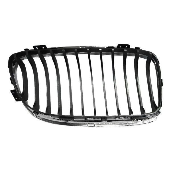 Grade Radiador Bmw 320 2009 A 2012 Cromada Com Friso Preto