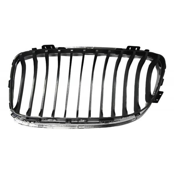Grade Radiador Bmw 320 2009 A 2012 Cromada Com Friso Preto