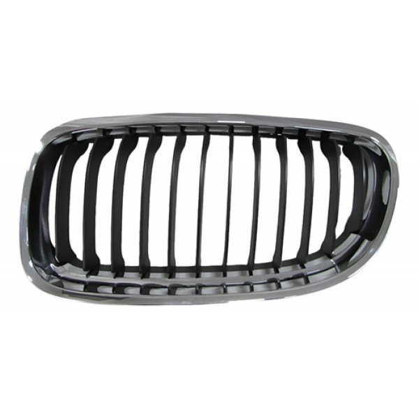 Grade Radiador Bmw 320 2009 A 2012 Cromada Com Friso Preto