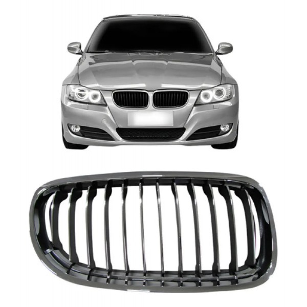 Grade Central Bmw 320 2009 2010 2011 2012 Cromada Com Friso