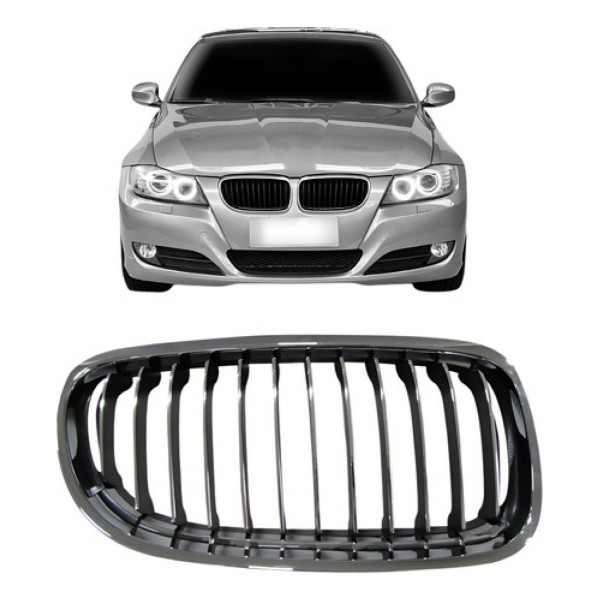 Grade Central Bmw 320 2009 2010 2011 2012 Cromada Com Friso