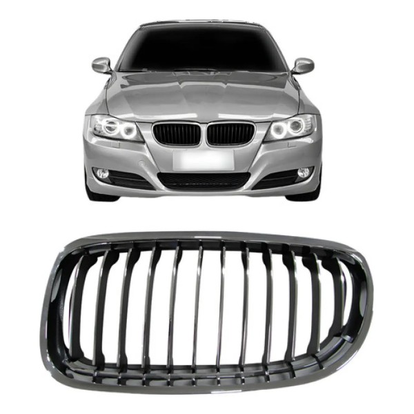 Grade Central Bmw 320 2009 2010 2011 2012 Cromada Com Friso