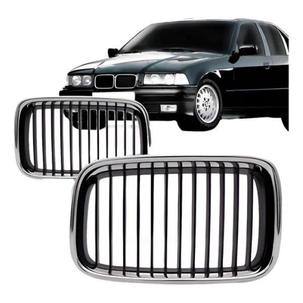 Par Grade Radiador Bmw S3 1992 1993 1994 1995 1996 Cromado