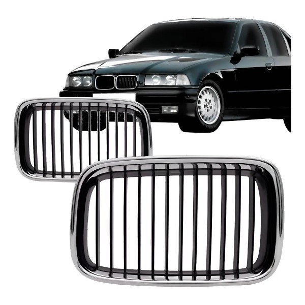 Grade Radiador Bmw S3 1992 1993 1994 1995 1996 Cromado