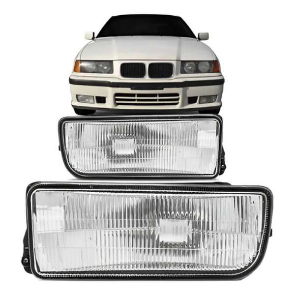 Par Farol Milha Auxiliar Bmw Serie 3 91 92 93 94 95 96 97