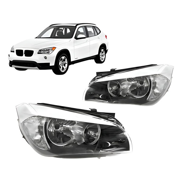 Par Farol Elétrico Bmw X1 2009 A 2013 C/ Motor