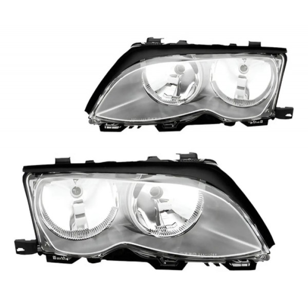 Par Farol Bmw S3 1999 2000 2001 Máscara Cinza Mega Desconto