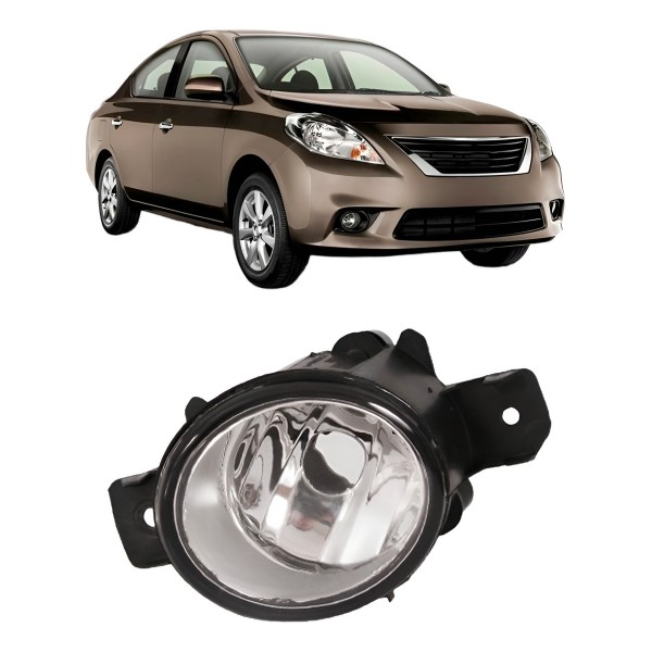 Farol Milha Compatível Versa 2011 12 13 14 15 16 17 18 2019