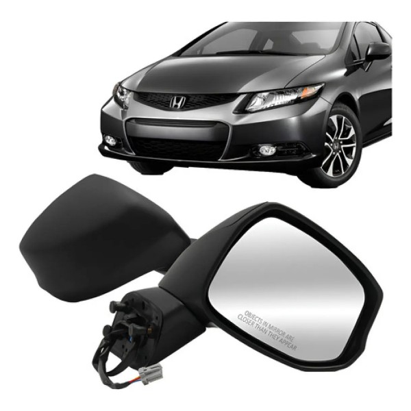 Retrovisor Civic 2012 2013 2014 2015 2016 Elétrico Sem Pisc