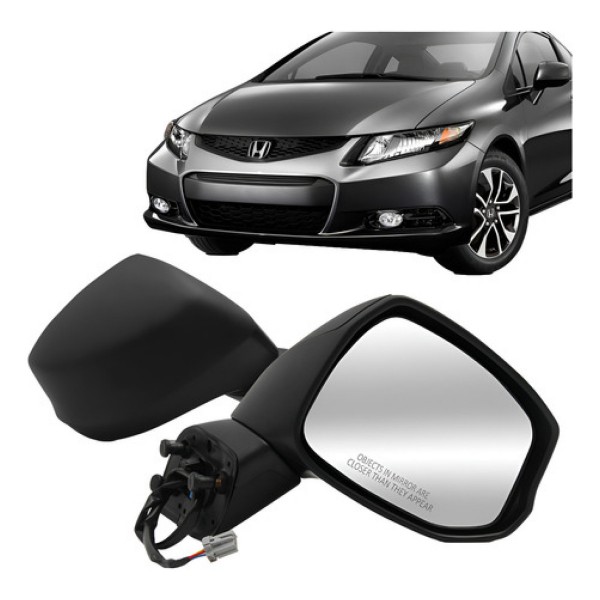 Retrovisor Civic 2012 2013 2014 2015 2016 Elétrico Sem Pisc