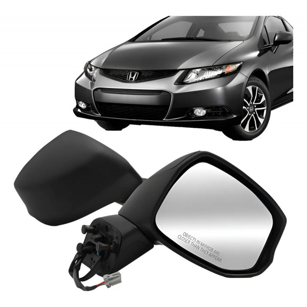 Retrovisor Civic 2012 2013 2014 2015 2016 Elétrico Sem Pisc