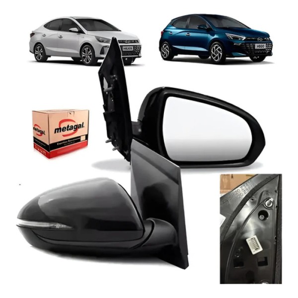 Retrovisor Hb20 2023 2024 2025 Eletrico Com Pisca Original