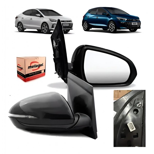 Retrovisor Hb20 2023 2024 2025 Eletrico Com Pisca Original