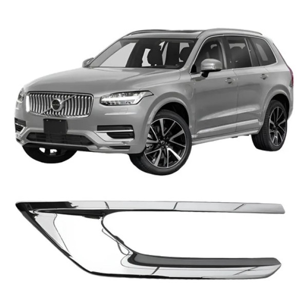 Friso Moldura Grade Milha Volvo Xc90 2018 2019 A 2022