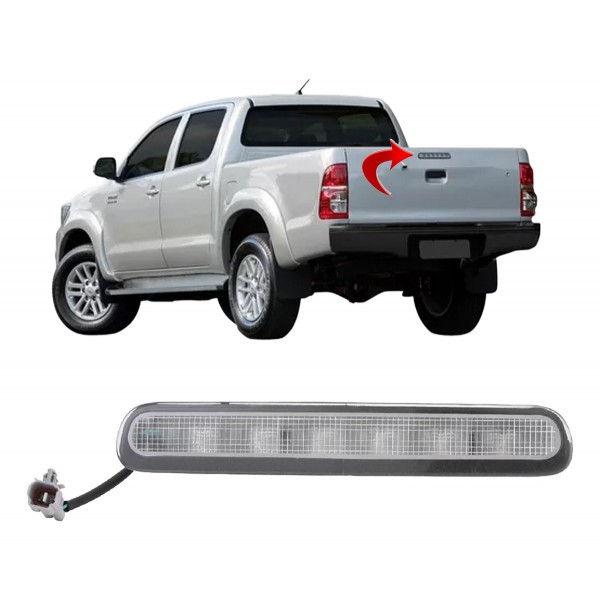 Break Light Tampa Traseira Hilux 2012 2013 2014 2015 Cristal