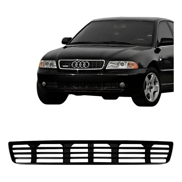 Grade Parachoque Audi A4 1999 2000 2001 Central Preto